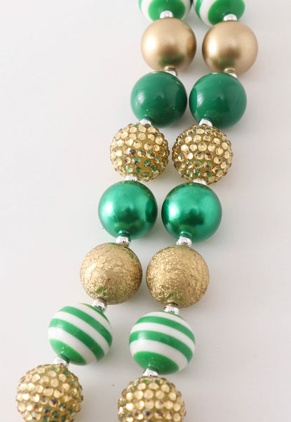 Green Christmas Tree Necklace