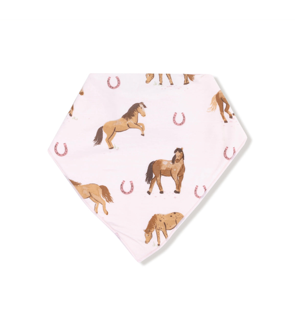 Pink Horses Bandana Bib