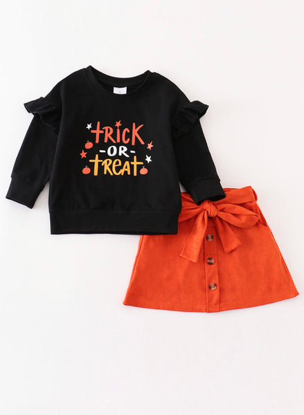 Trick or Treat Skirt Set