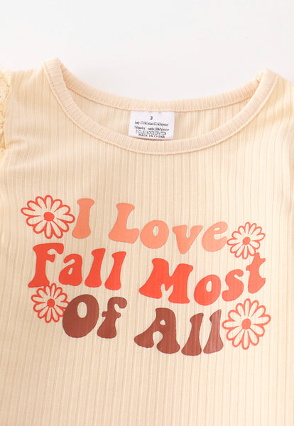 “I love fall most all” Top