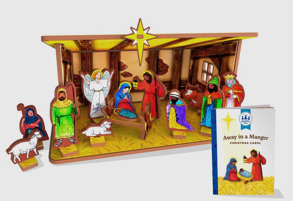 Away in a manger - Children’s nativity book + play set