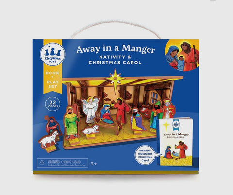 Away in a manger - Children’s nativity book + play set