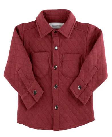 Quilted Long Sleeve Button Down