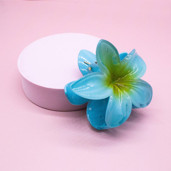 Plumeria Flower Hair Claw Clip - Tropical Floral