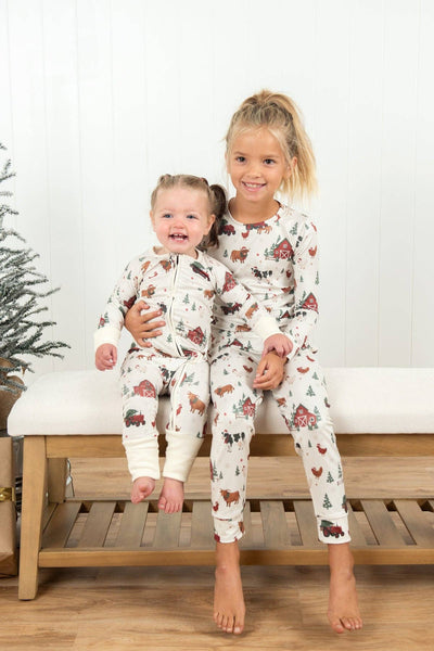 Christmas Barns & Animals Toddler/Youth Pajama Set