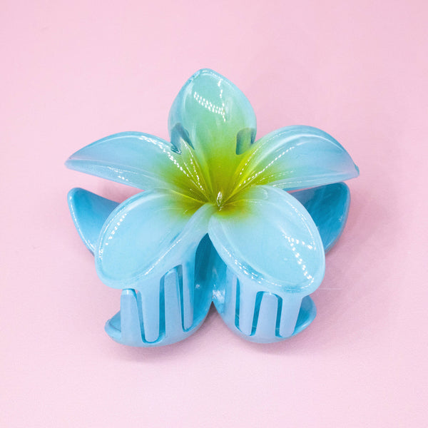Plumeria Flower Hair Claw Clip - Tropical Floral