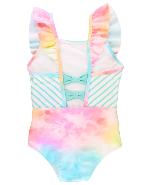 Rainbow Tie Dye Pinafore One Piece