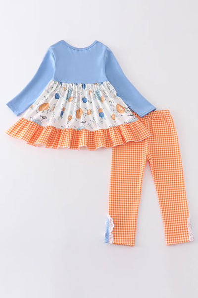 Pumpkin Gingham Set