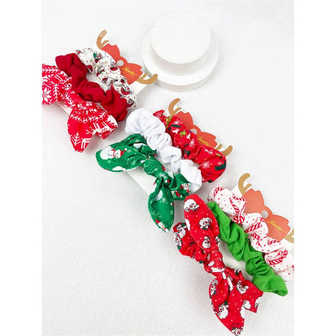 3-Pcs Christmas Scrunchie Hair Tie Set