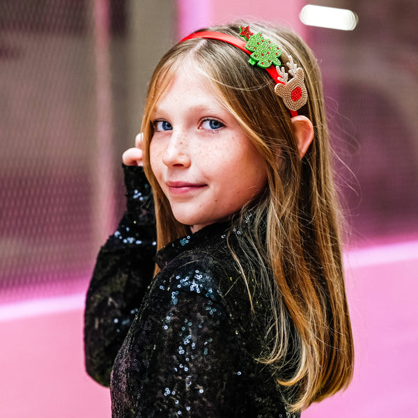 Christmas Charm Headband and Hair Clips - Interchangeable