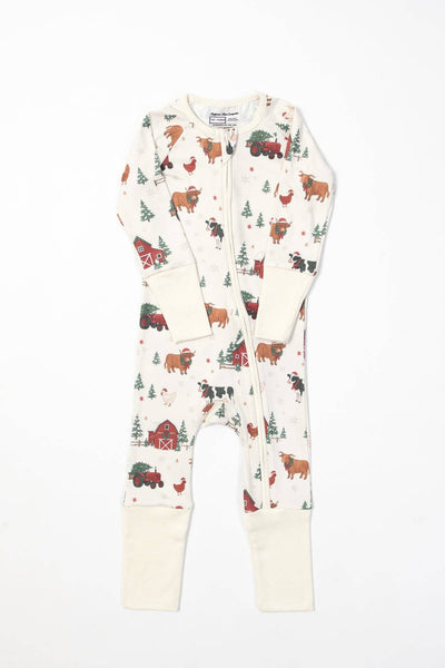 Christmas Barns & Animals Baby Zippy
