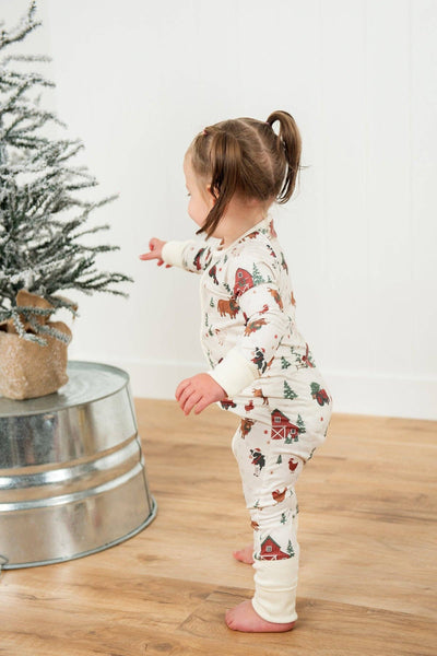 Christmas Barns & Animals Baby Zippy