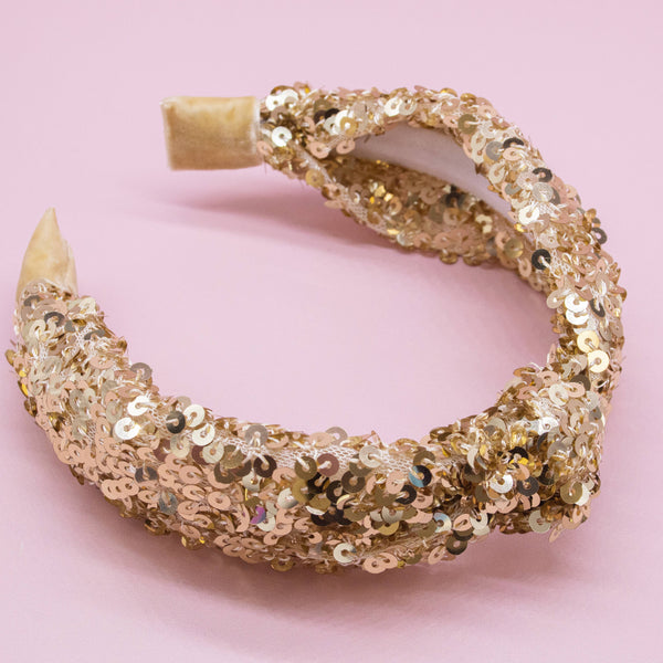 Sparkly Sequin Knot Headband (4 colors available)