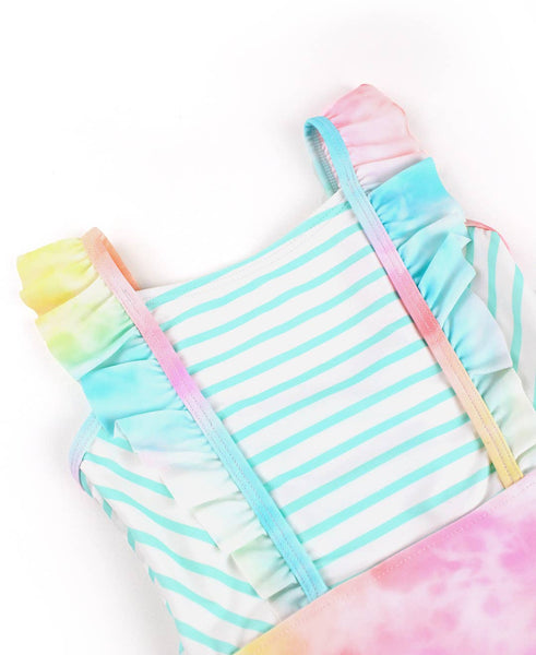 Rainbow Tie Dye Pinafore One Piece