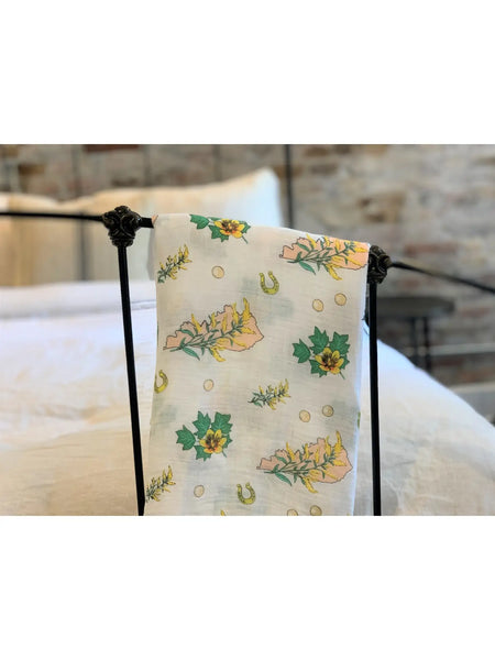 Kentucky Baby Swaddle Blanket (Floral)