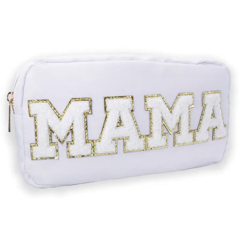 Mama Chenille Letter Pouch