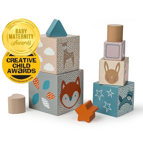 Leika Nesting & Stacking Wood Blocks