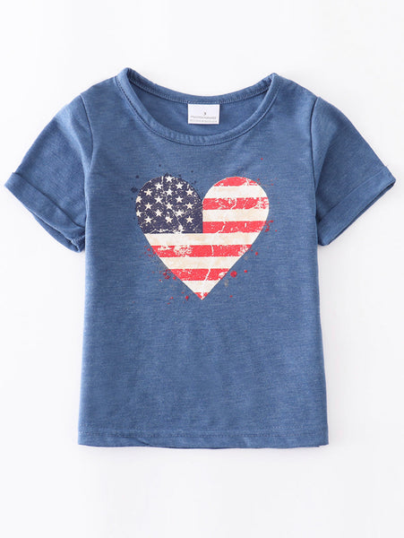 Mommy & Me Patriotic Heart Shirt