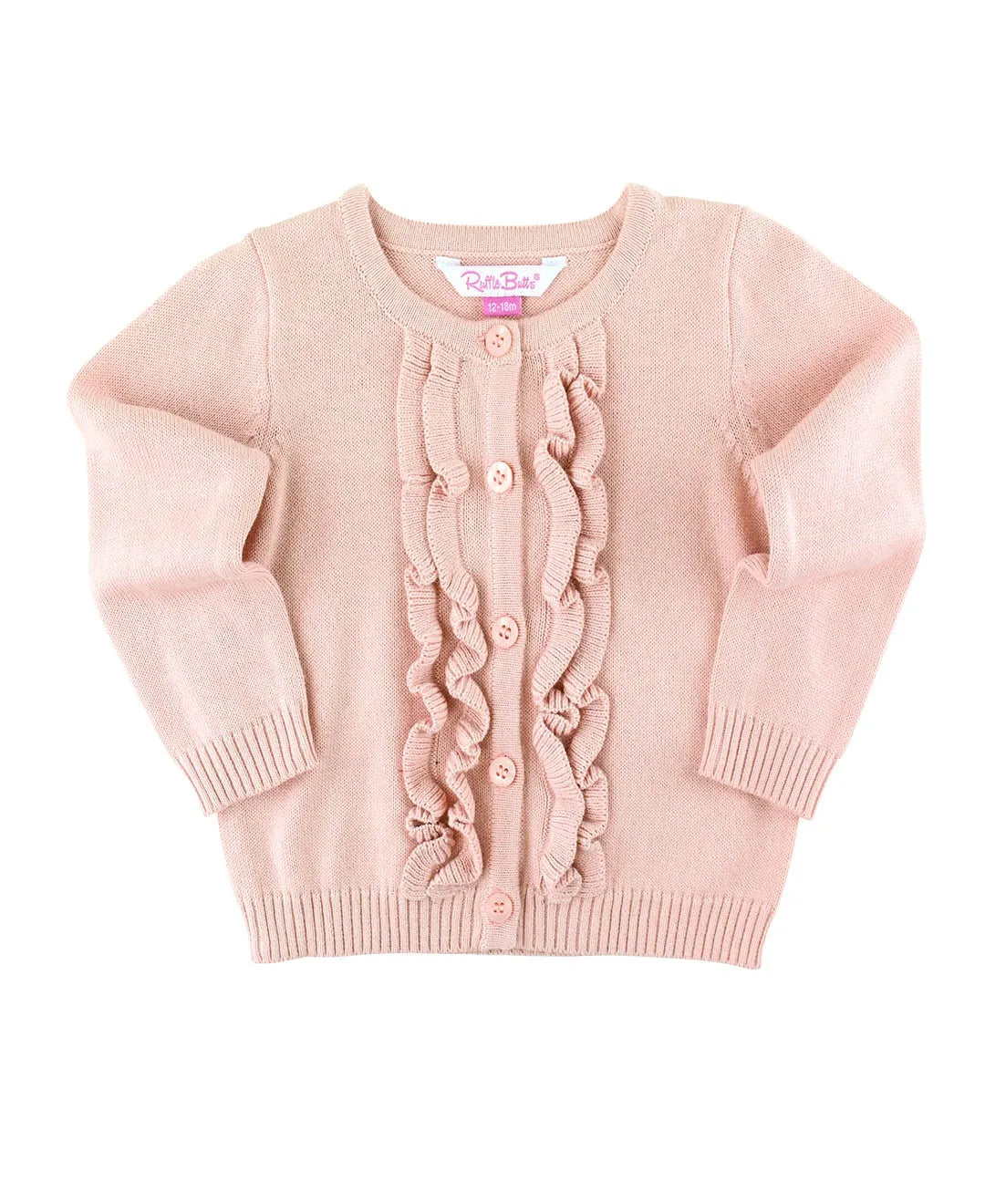 Ballet Pink Ruffled Cardigan