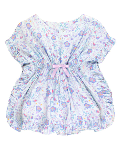 Fairytale Garden Ruffle Trim Cover-up 2T/3T