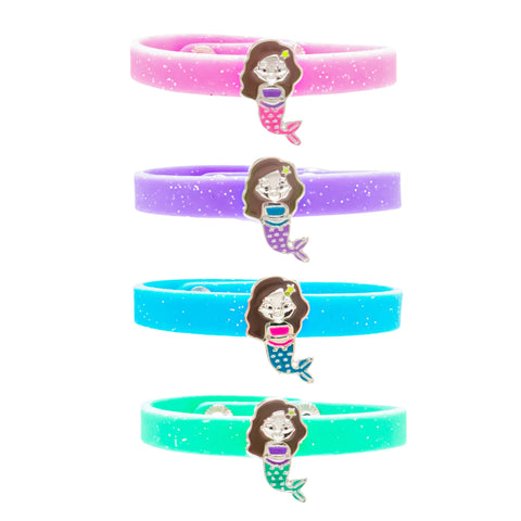 Glitter Mermaid Charm Bracelets (4 colors available)