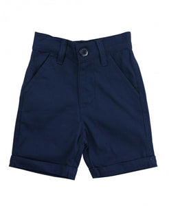 Navy Cuffed Chino Shorts 2T